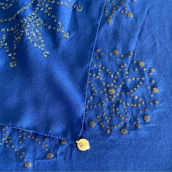 🛍️🛍️ Blue sheer sparkle scarf NOS - Picture 7 of 8